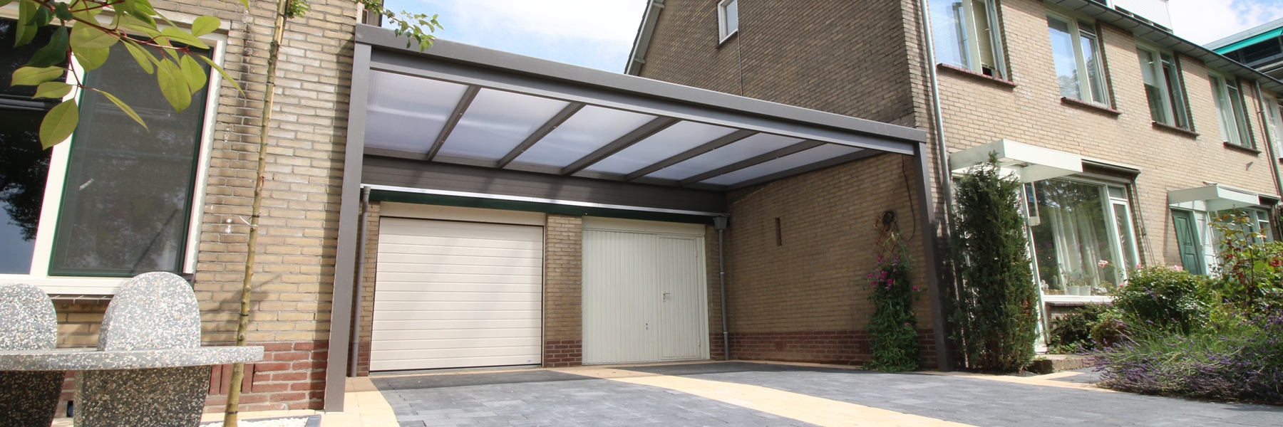 carports vlak antraciet
