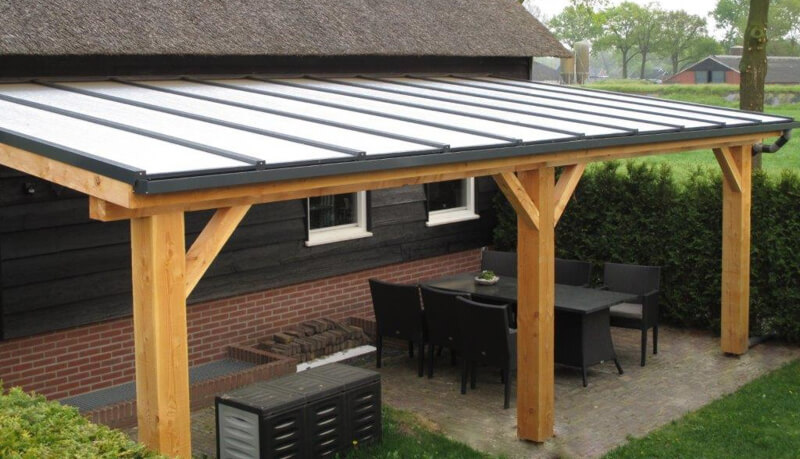 Houten veranda Pext - Veranda Zeeland