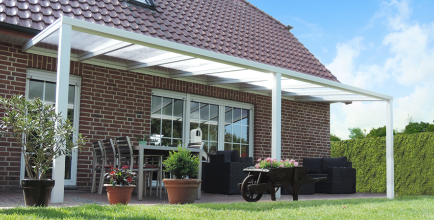 Verasol-Lijnen-Banners-Greenline witte kleur
