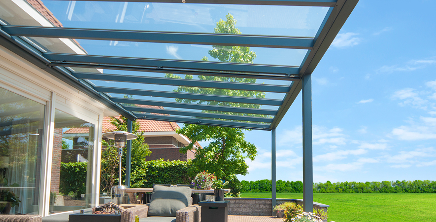 Verasol-Lijnen-Banners-profiline met glas