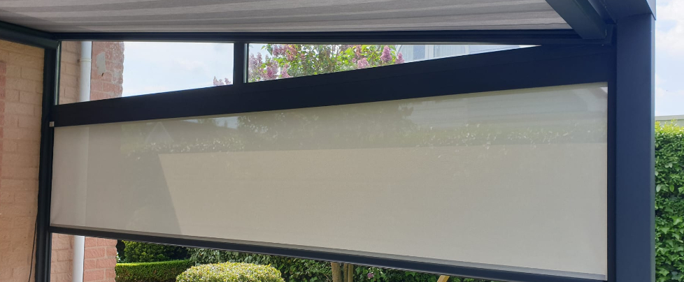 Zonwering zijwand veranda